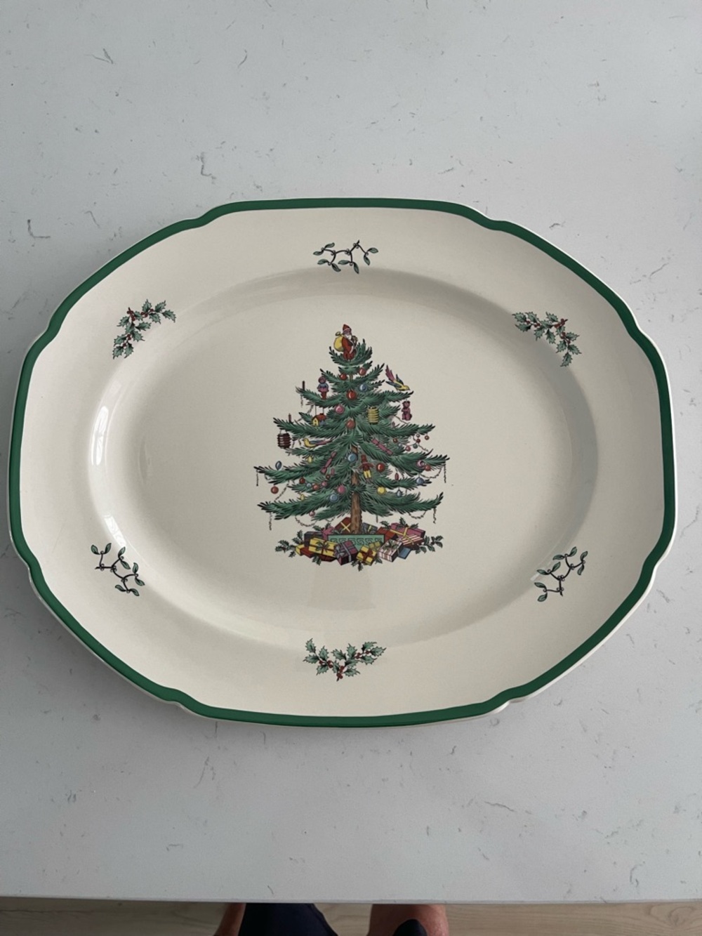 Vintage Spode Christmas Tree platter